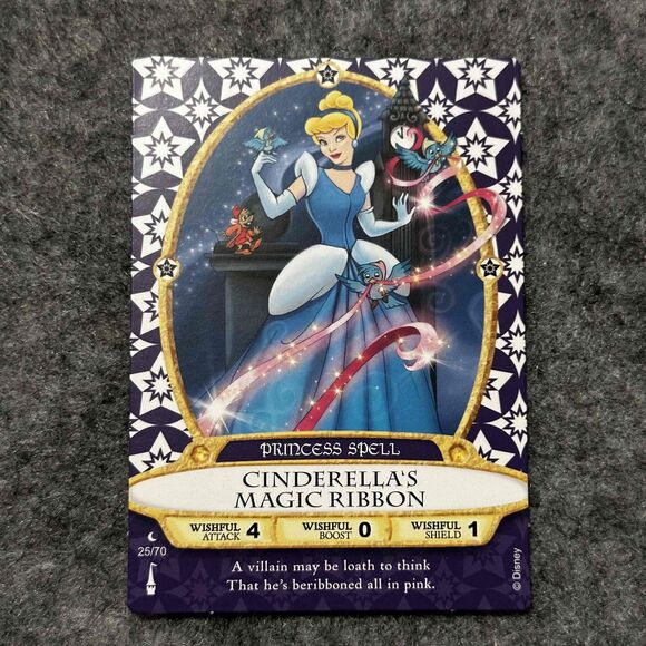 Disney Sorcerers Of The Magic‎ Kingdom Cinderella Magic Ribbon Card 25 70 - Picture 1 of 3